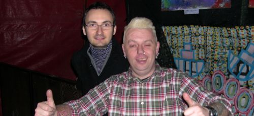 Patrizio con Andy MacFarlane.