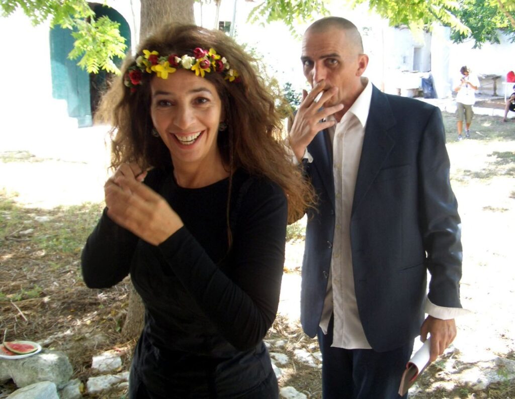 teresa De Sio e Giovanni Lindo Ferretti durante le riprese di Craj